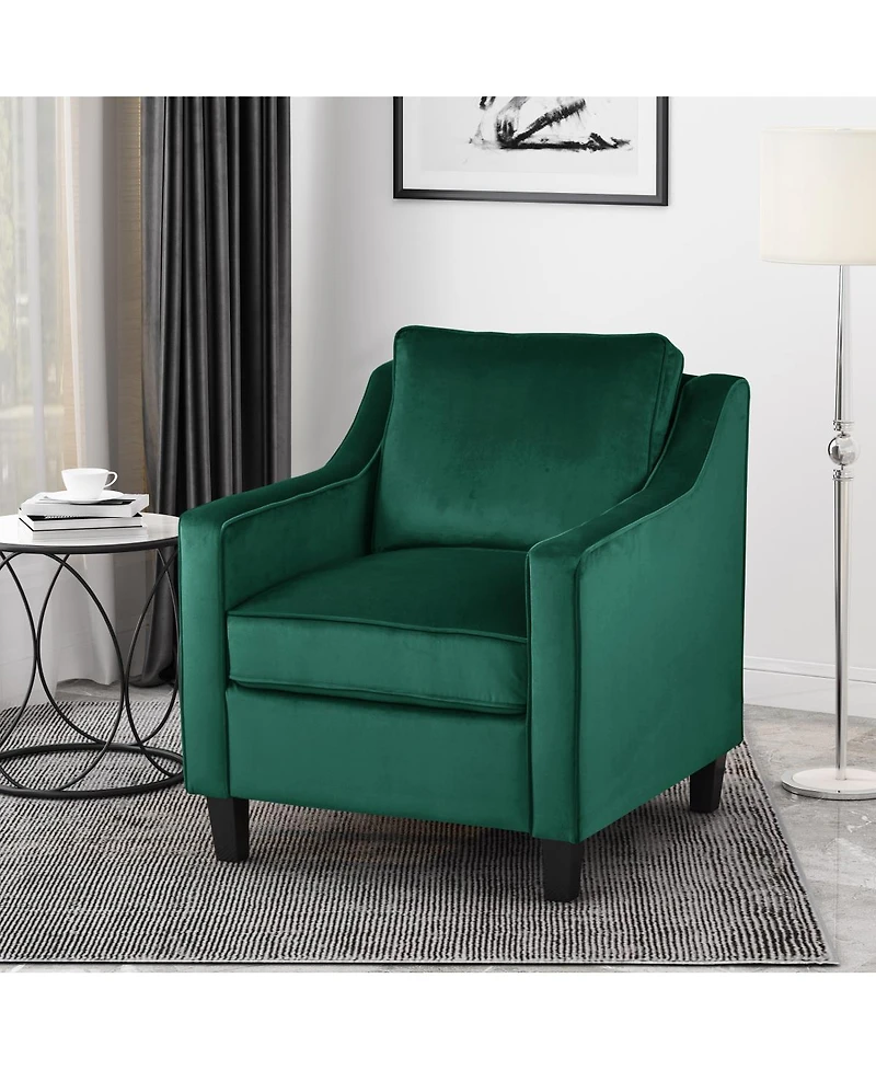 Streamdale Furniture Velvet Upholstered Club Chair