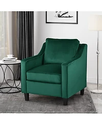Streamdale Furniture Velvet Upholstered Club Chair
