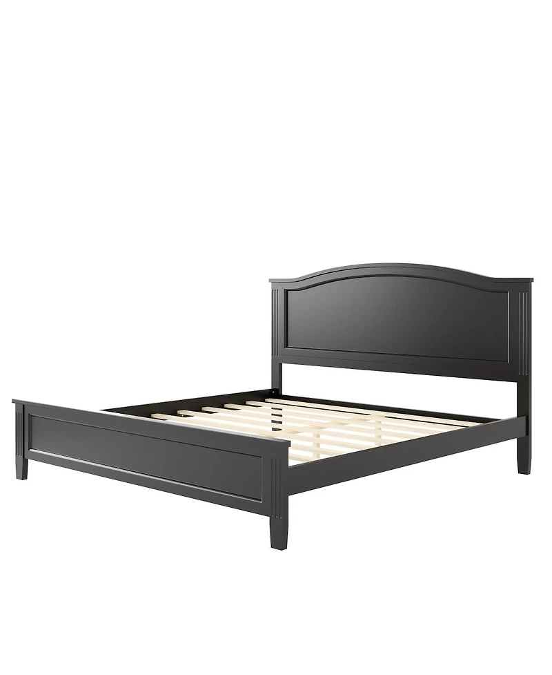 Streamdale Furniture Queen Size Platform Bed with Headboard with Wooden Slat Support Legs