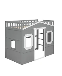 Streamdale Furniture Twin Size House Loft Bed With Ladder