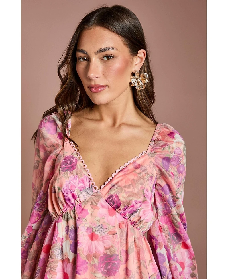 Coast Women's Printed Fit and Flare Maxi Dress