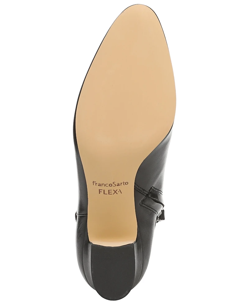 Franco Sarto Women's Flexa Caden Pointed Toe Zip Short Booties