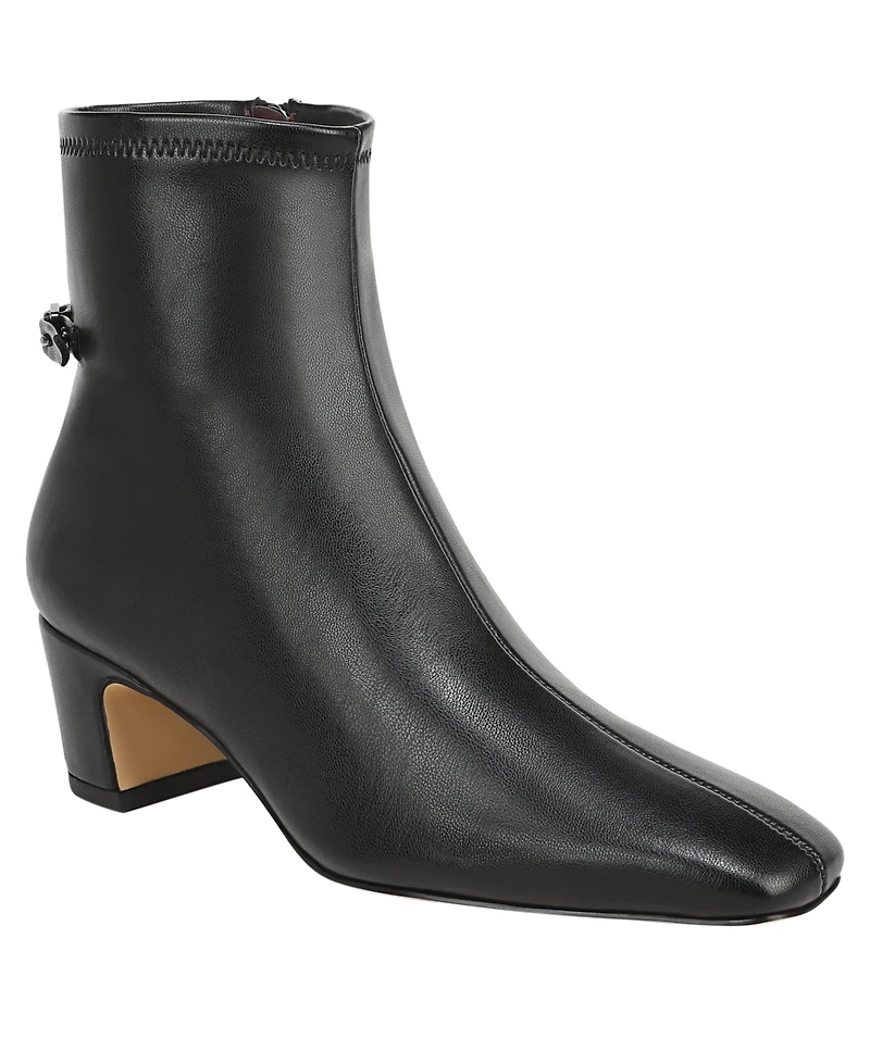 Franco Sarto Women's Flexa Stina Square Toe Zip Short Booties