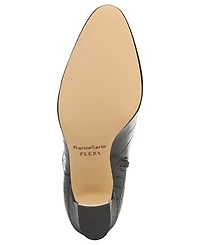 Franco Sarto Women's Flexa Jael Almond Toe Zip Short Booties