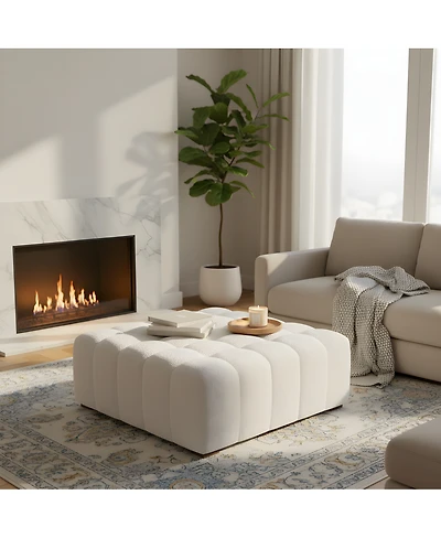 Streamdale Furniture Boucle Multipurpose Ottoman