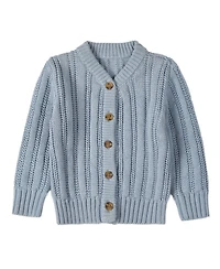 MeMoi Toddler Girls 3T- 10 Cozy Oversized Cable-Knit Cardigan Sweater