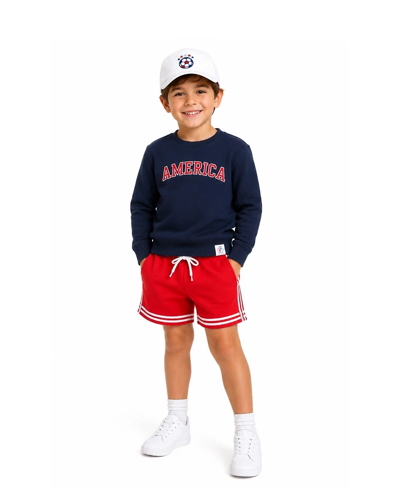 Bits & Bows Baby Xs Unisex Usa Soccer Baseball Hat