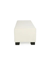 Streamdale Furniture 50'' Textured Fabric Rectangular Ottoman Bench with Hidden Storage
