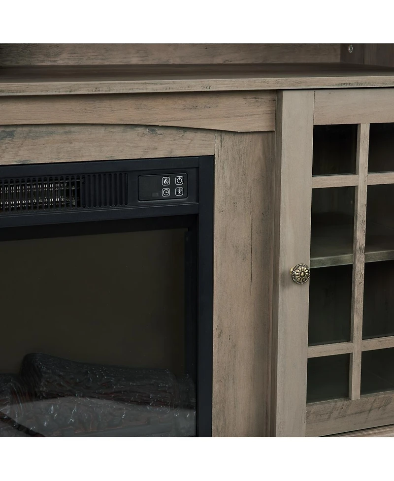Streamdale Furniture Classic Tv Media Stand with 23'' Electric Fireplace