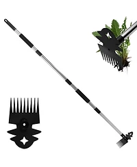 Xdovet Weed Remover Tool Portable Garden Weeder Manganese Steel Hand Vegetable Gardening Uprooting