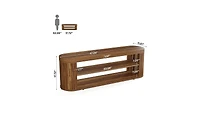 Entryway Bench with 2-Tier Shoe Shelf and Bedroom Footrest