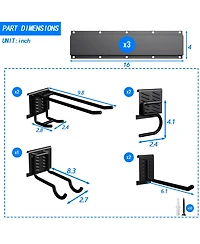 Xdovet Organizer Wall Mount Garden Yard Shed Workshop