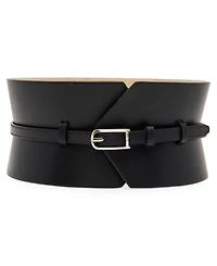 Steve Madden Textured Corset Wide Sash Belt