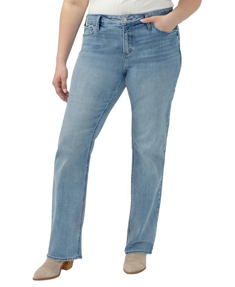 Silver Jeans Co. Plus Elyse Mid-Rise Bootcut
