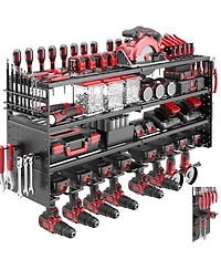 Xdovet Power Tool Organizer Wall Mount Rack Pegboards Workshop Storage