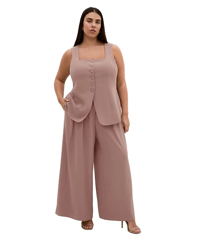 City Chic Women's Abbie Wide Leg Pant