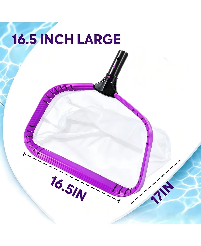 Xdovet Pool Skimmer Net Heavy Duty Deep Mesh Leaf Rake Aluminum Frame