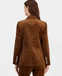 Tahari Asl Women's Single-Button Corduroy Jacket