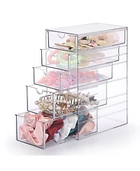 Xdovet 5-Drawer Plastic Organizer for Hair Accessories