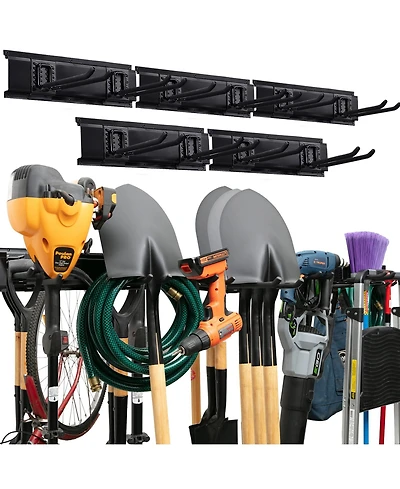 Xdovet Organizer Wall Mount Storrack Adjustable Hooks Anti-rust Garden Storage