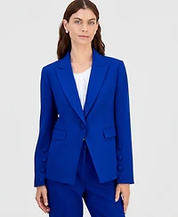 Tahari Asl Women's Single-Button Peak-Lapel Blazer