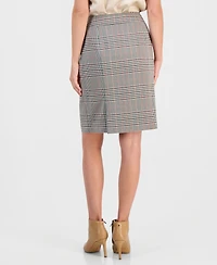 Tahari Asl Women's Plaid Pencil Skirt