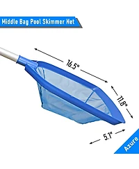 Xdovet Pool Skimmer Net Telescopic Pole Leaf Debris Tool