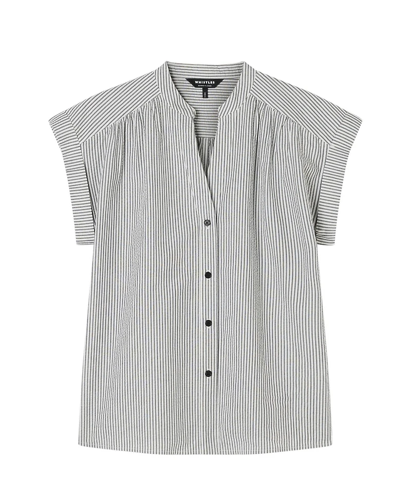 Whistles Women's Seersucker Stripe Shirt