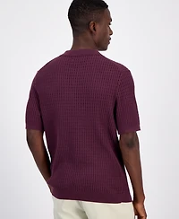 Alfani Men's Cotton Short-Sleeve Polo Sweater, Macy's Exclusive