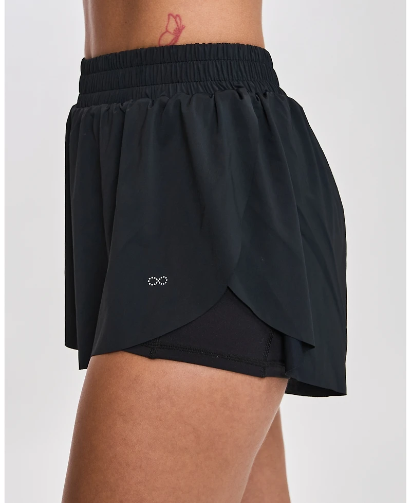Rebody Active Women's Silkiflex Flowy High Rise Short