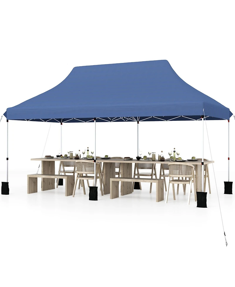 Sugift 10 X 20 Ft Pop up Canopy Tent Foldable Portable Outdoor Gazebo with Carry Bag