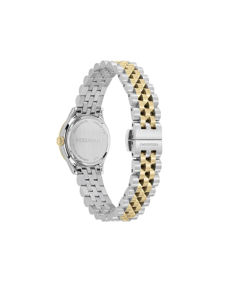 Ferragamo Women's Duo Mini Two-Tone Stainless Steel Bracelet Watch 25mm
