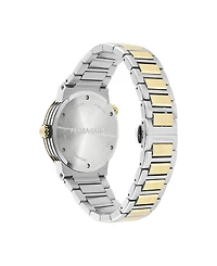 Ferragamo Men's F-80 Gmt Worldtime Two-Tone Stainless Steel Bracelet Watch 43mm
