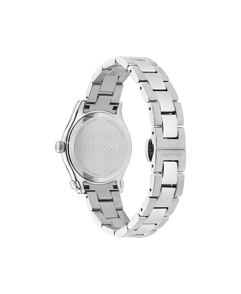 Ferragamo Women's 1927 Silver Stainless Steel Bracelet Watch 33mm