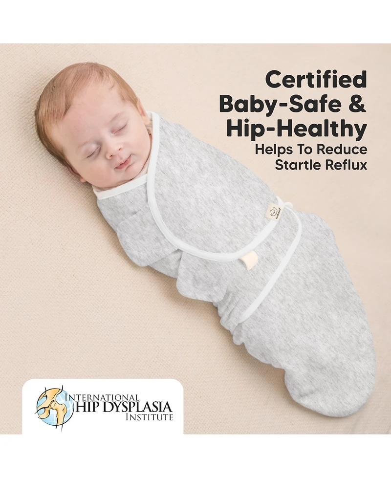 KeaBabies 3pk Soothe Zippy Baby Swaddles 0-6 Months, Newborn Sleep Sacks, Zipper Swaddle, Wearable Swaddle Blanket