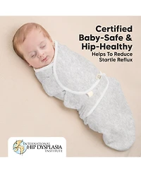 KeaBabies 3pk Soothe Zippy Baby Swaddles 0-6 Months, Newborn Sleep Sacks, Zipper Swaddle, Wearable Swaddle Blanket