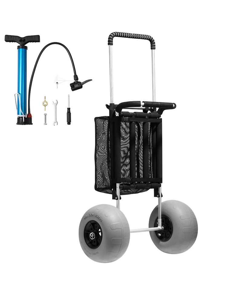 Vevor Poly Garden Dump Cart Heavy-duty Yard Carts and Wagons