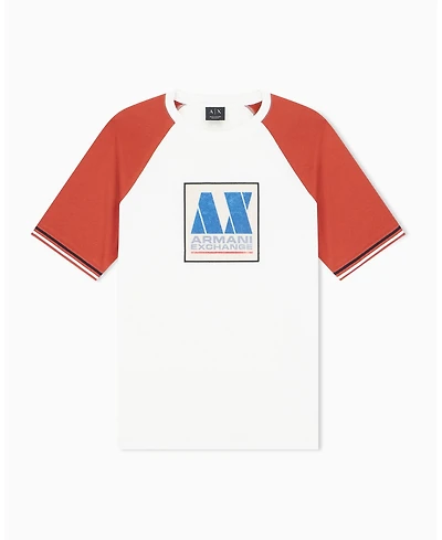 A|X Armani Exchange Men's Color Block Box Logo T-Shirt