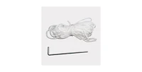 Flynama 10x30 feet Outdoor Wedding Party Canopy Tent with 5 Removable Sidewalls Ropes and Stakes for Events Gatherings