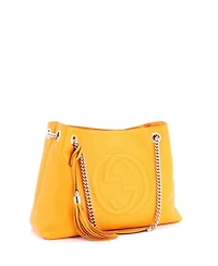 Pre-Owned Gucci Large Soho Chain Strap Shoulder Bag Leather