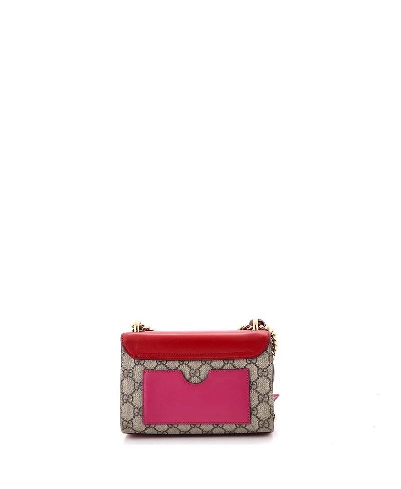 Pre-Owned Gucci Small Padlock Shoulder Bag Gg Coated Canvas and Leather