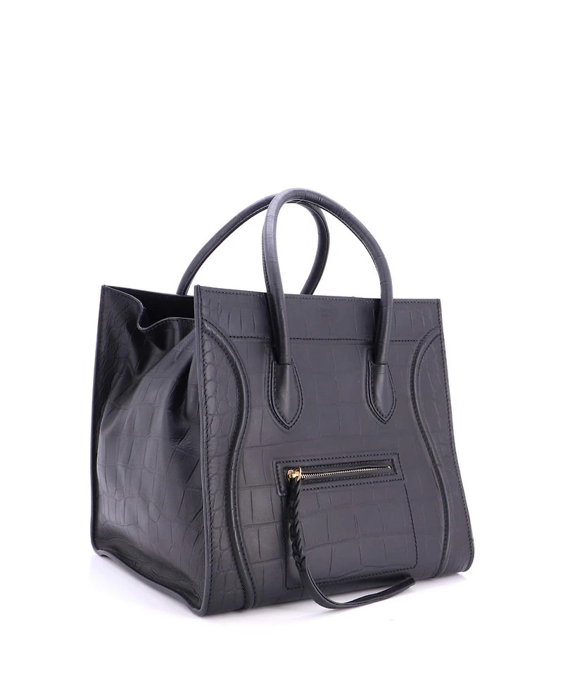 Pre-Owned Celine Medium Phantom Bag Embossed Leather