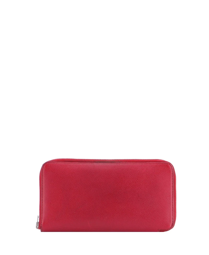 Pre-Owned HERMES Long Azap Zip Around Wallet Silk'in Epsom