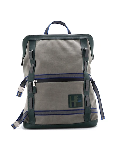 Pre-Owned HERMES Off Piste Backpack Toile with Leather