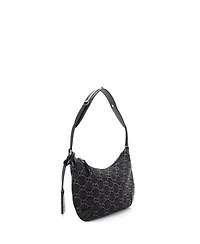 Pre-Owned Gucci Small Horsebit Slim Shoulder Bag Gg Denim with Leather