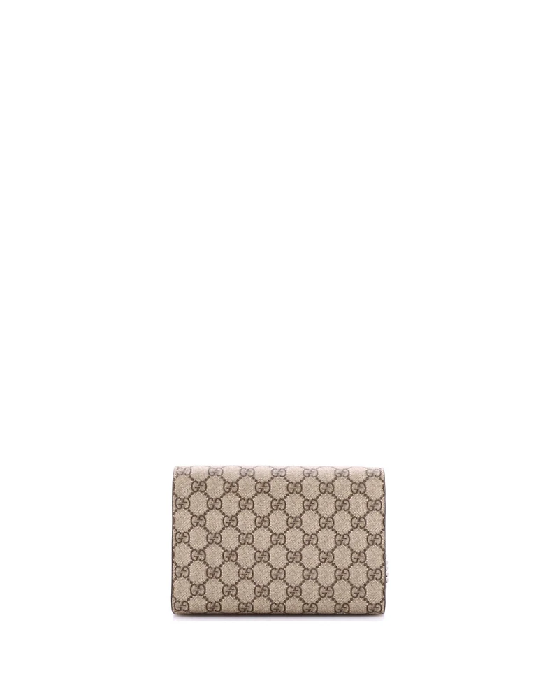 Pre-Owned Gucci Small Dionysus Chain Wallet Gg Coated Canvas