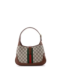 Pre-Owned Gucci Small Jackie 1961 Hobo Gg Coated Canvas
