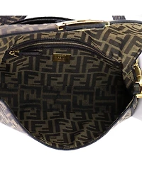 Pre-Owned Fendi Medium Baguette Nm Bag Zucca Canvas