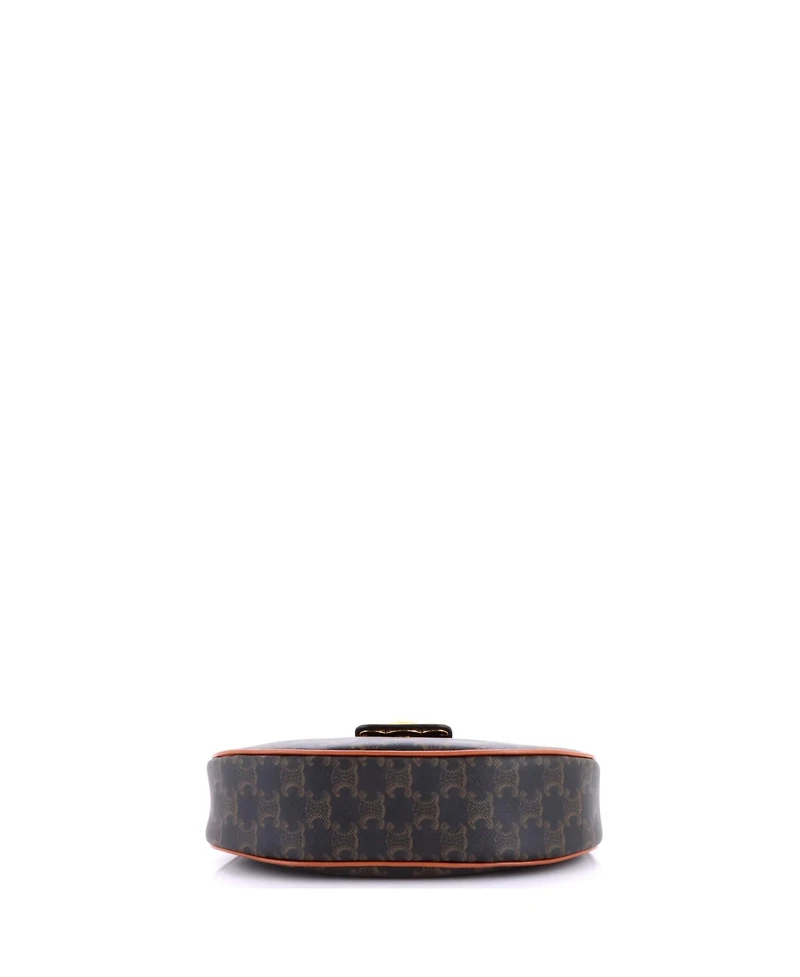 Pre-Owned Celine Ava Triomphe Bag Triomphe Coated Canvas
