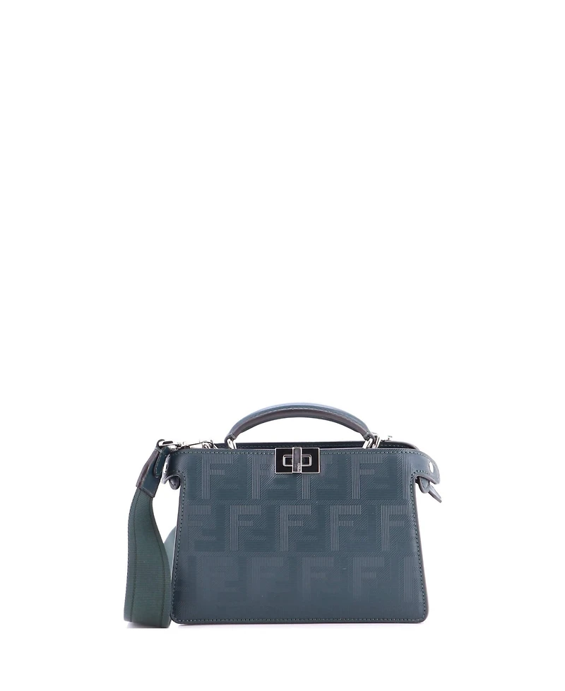 Pre-Owned Fendi Peekaboo ISeeU XCross Bag Zucca Leather